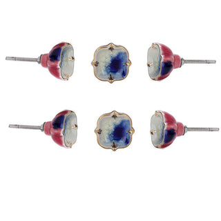 Blue Bell Ceramic Knob ( Set Of 6 ) - Perilla Home