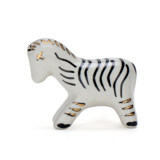Zebra Ceramic Knob ( Set Of 6 ) - Perilla Home