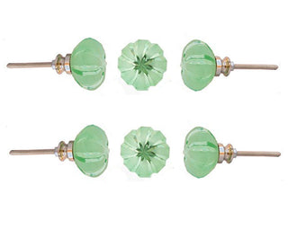 Set of Six mint tomato knob - Perilla Home