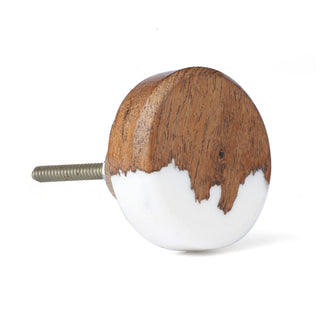 Set Of Six Wooden vienna brown knobs