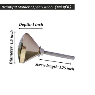 Set Of Six Sorrento Mother of Pearl Knob