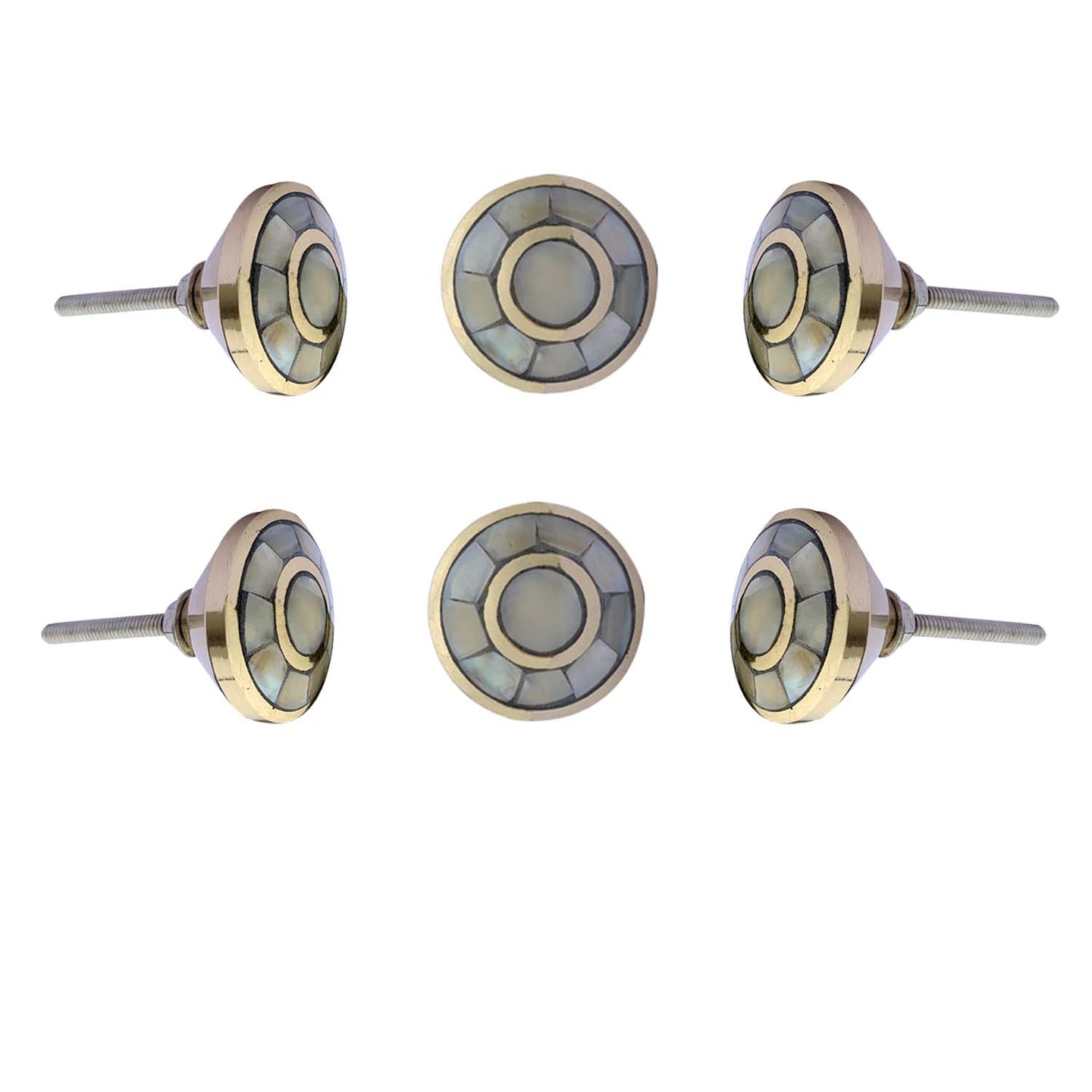 Set Of Six Sorrento Mother of Pearl Knob