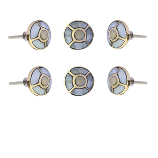 Set Of Six Nora Mother of Pearl Knob