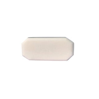 White Marble rectangle cut knob ( set of 6)
