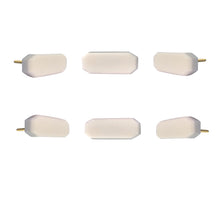 Load image into Gallery viewer, White Marble rectangle cut knob ( set of 6)
