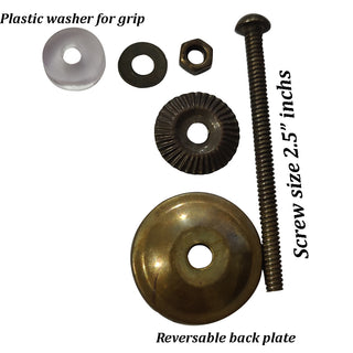 Set Of Six Peach Glass melon Knob antique