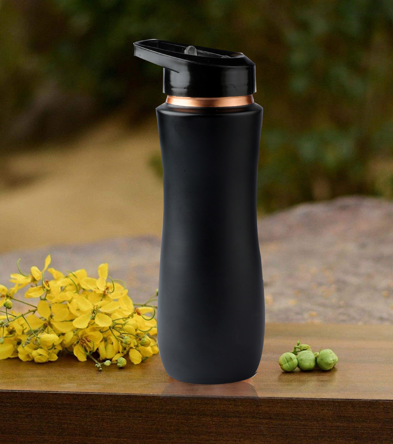 Copper Sipper Bottle (Black)