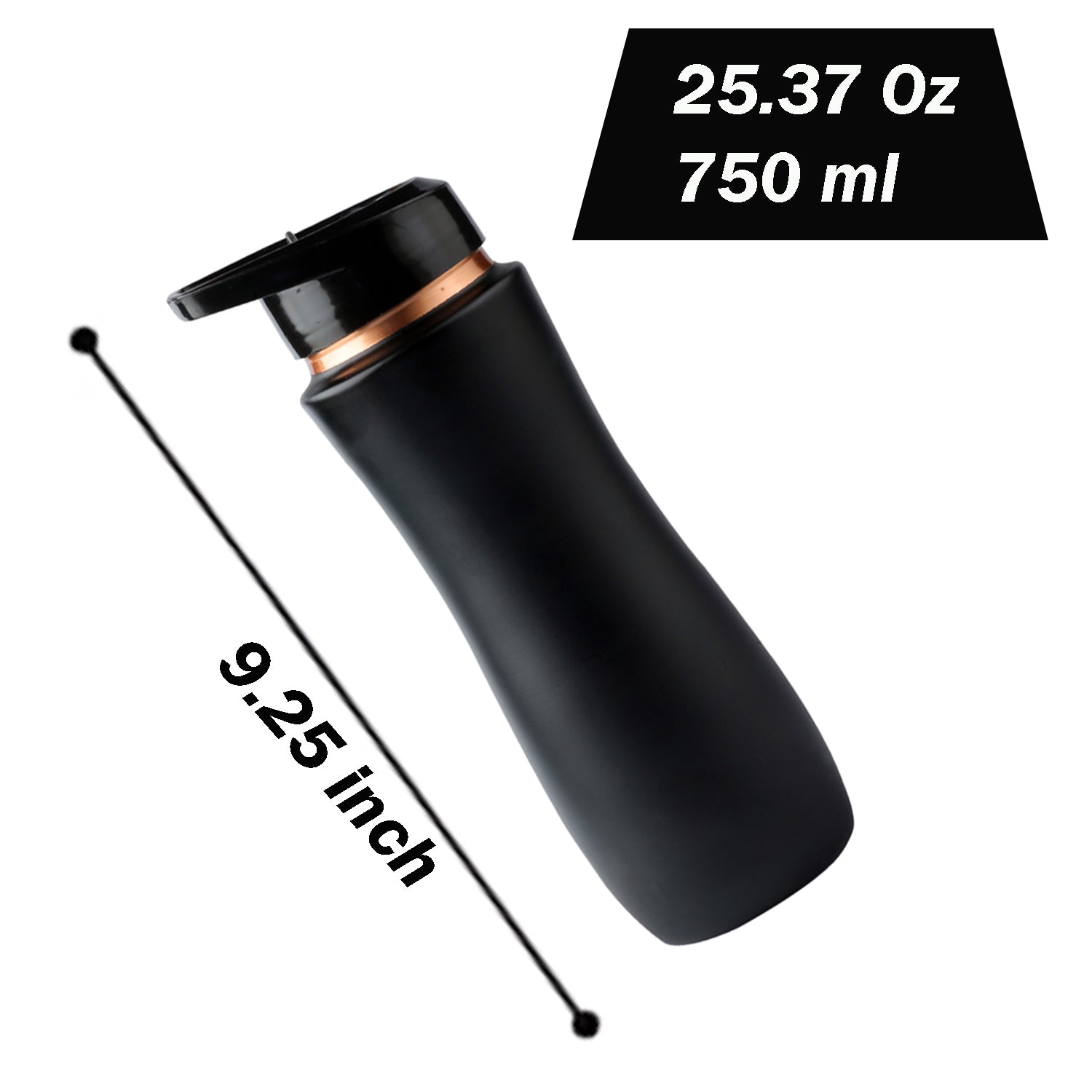 Zap impex Copper Water Bottle Sipper Pure Copper Bottle with