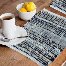 Charger l&#39;image dans la galerie, Perilla home Charcoal grey chindi Placemat  (set of 4)
