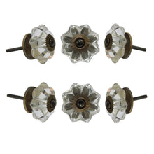 Load image into Gallery viewer, Set Of Six Clear Melon Glass Knobs
