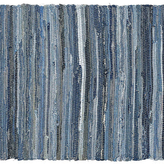Perilla home Handmade Denim chindi Placemat  (Set of 4)