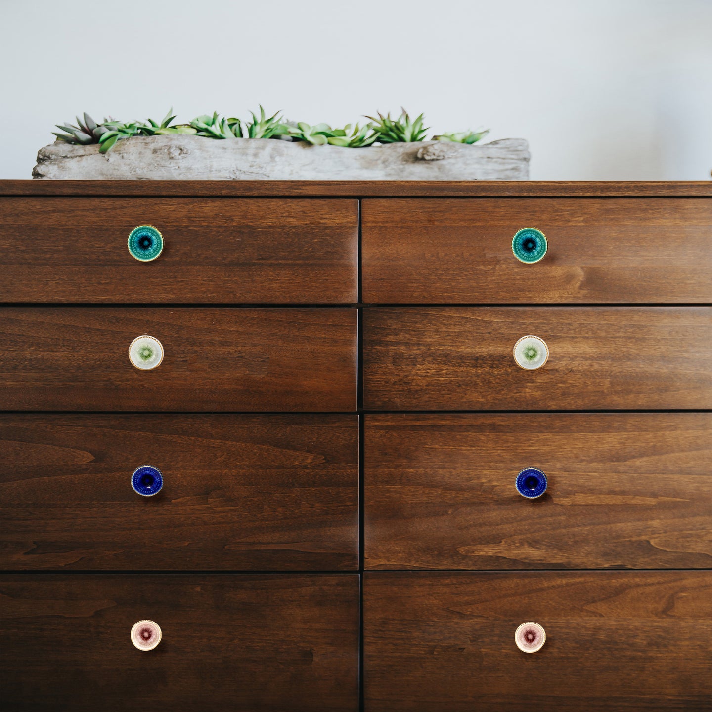Marrakech Mix Ceramic Knob ( Set Of 8 )