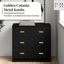 Cargar imagen en el visor de la galería, Golden Catania metal knobs (set of 6 )
