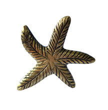 Cargar imagen en el visor de la galería, Set of 6 Gold Starfish Knob
