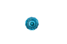 Charger l&#39;image dans la galerie, Set Of Six Turquoise Ocean Cut Glass Knobs
