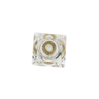 Transparent Square Glass Knob Set Of 6 - Perilla Home