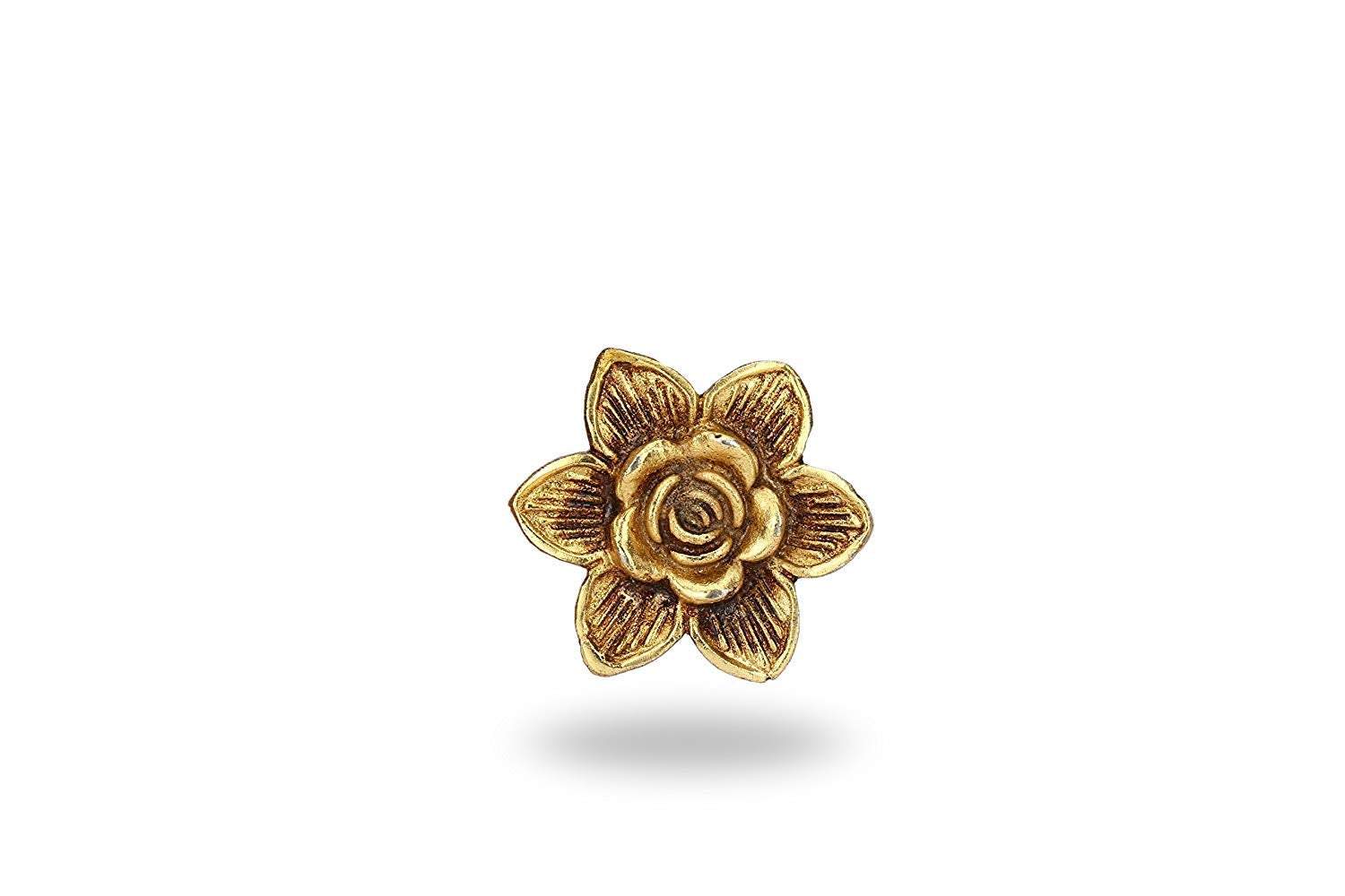 gold flower dresser knobs Gold Trim Flower Knob | Hobby Lobby