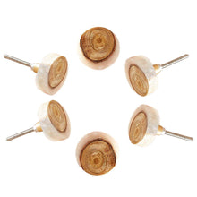 Load image into Gallery viewer, Set Of Six Round Wooden Knobs
