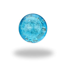 Carregar imagem no visualizador da galeria, Set of 6 Turquoise Glass Bubble Knobs
