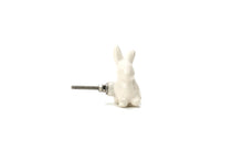 Load image into Gallery viewer, Off White Ceramic Rabbit Knob - Perilla Home
