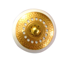 Cargar imagen en el visor de la galería, Golden Round Ceramic drawer Knob 
