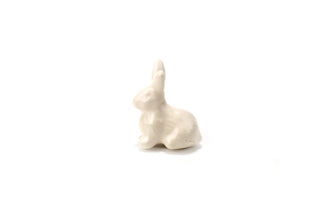 Off White Ceramic Rabbit Knob - Perilla Home