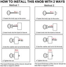 Charger l&#39;image dans la galerie, ways to install a drawer knob
