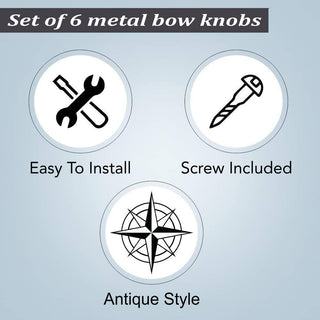 Stainless Steel Knob, Set Of 6 - Perilla Home