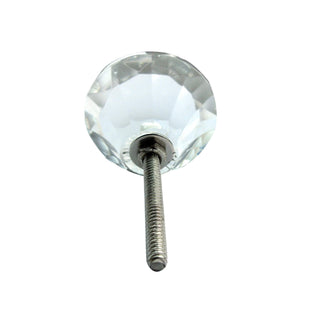 Set Of Ten Clear Cut Glass Drawer Knobs