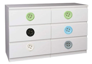 Button Multi Coloured Ceramic Knob - Perilla Home