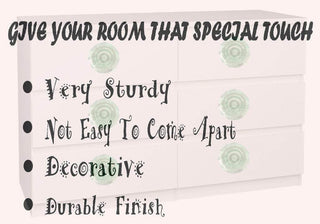 Set Of Six Mint Cut Glass Knobs