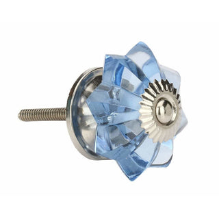 Set Of Six Cola Water Melon Glass Knobs ( chrome)