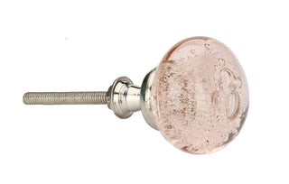 Light Pink Bubble Glass Knobs - Perilla Home