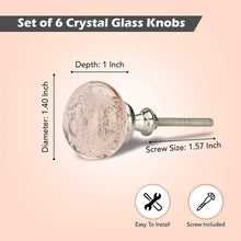 Charger l&#39;image dans la galerie, Light Pink Bubble Glass Knobs - Perilla Home
