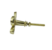 Load image into Gallery viewer, Set Of Six Brass bow ribbon Knobs
