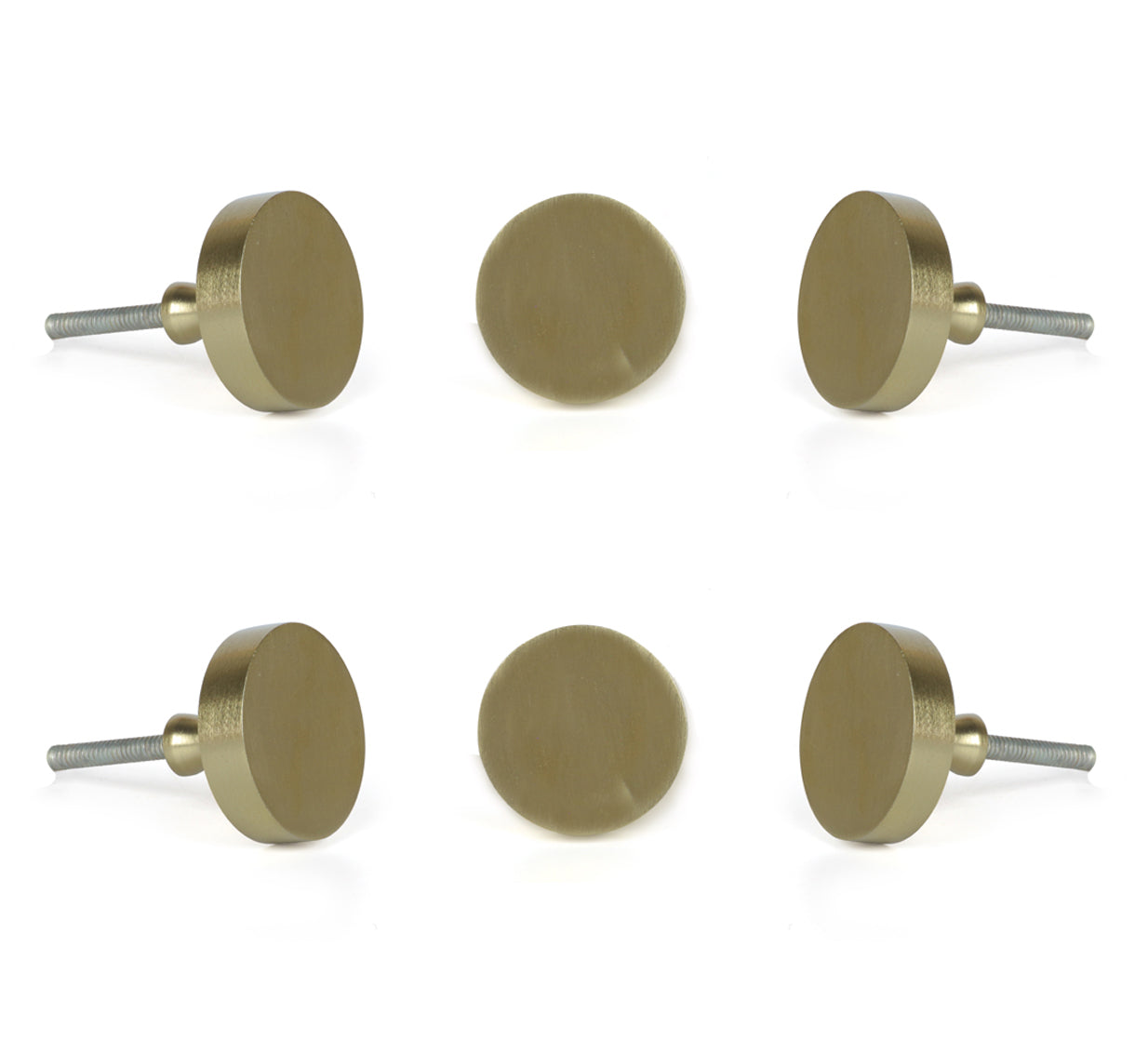 Golden Jena Big metal knobs (set of 6 )