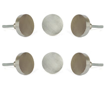 Cargar imagen en el visor de la galería, Silver Jena Big metal knobs (set of 6 )
