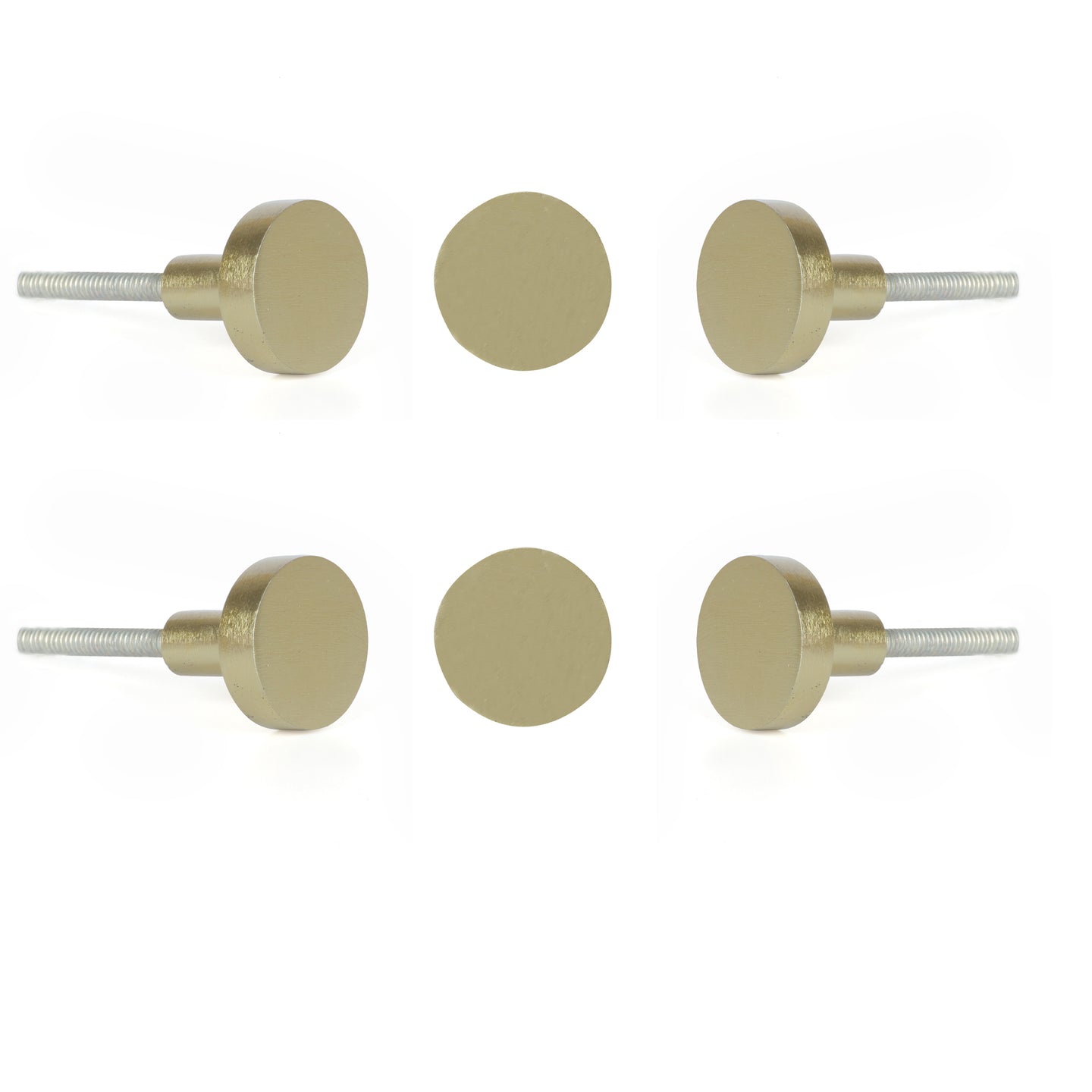Golden Jena small metal knobs (set of 6 )