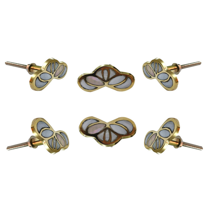 Set of 6 Kate Mother of Pearl knob - Perilla Home