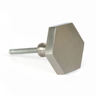 Silver Lucca metal knobs (set of 6 )