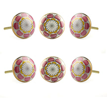 Load image into Gallery viewer, Marigold Ceramic Knob Pink ( Set of 6 )
