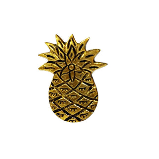 Set of 6 Gold Pineapple Knob
