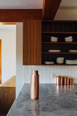 Cleo Copper Water Bottle (1L)