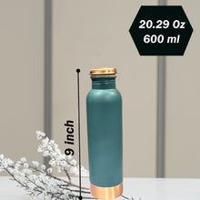 Carregar imagem no visualizador da galeria, Copper Water Bottle 20.29 Oz (Pie Green)

