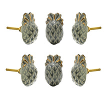 Load image into Gallery viewer, Pineapple Ceramic Knob (Set Of 6) - Perilla Home
