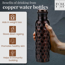 Load image into Gallery viewer, Antique Diamond Copper Bottle (1L)
