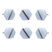 Load image into Gallery viewer, Polygon Marble knob ( set of 6)
