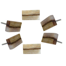 Carregar imagem no visualizador da galeria, Set Of Six Wooden Rectangle Knobs
