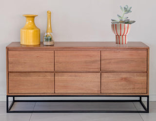 Red striped planter round ( 2 piece ) - Perilla Home