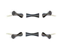 Carregar imagem no visualizador da galeria, Black Royan metal knobs (set of 6)
